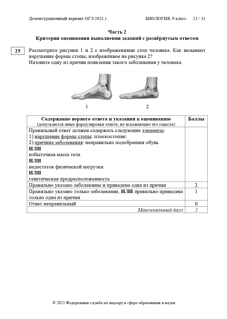 Варианты огэ по биологии