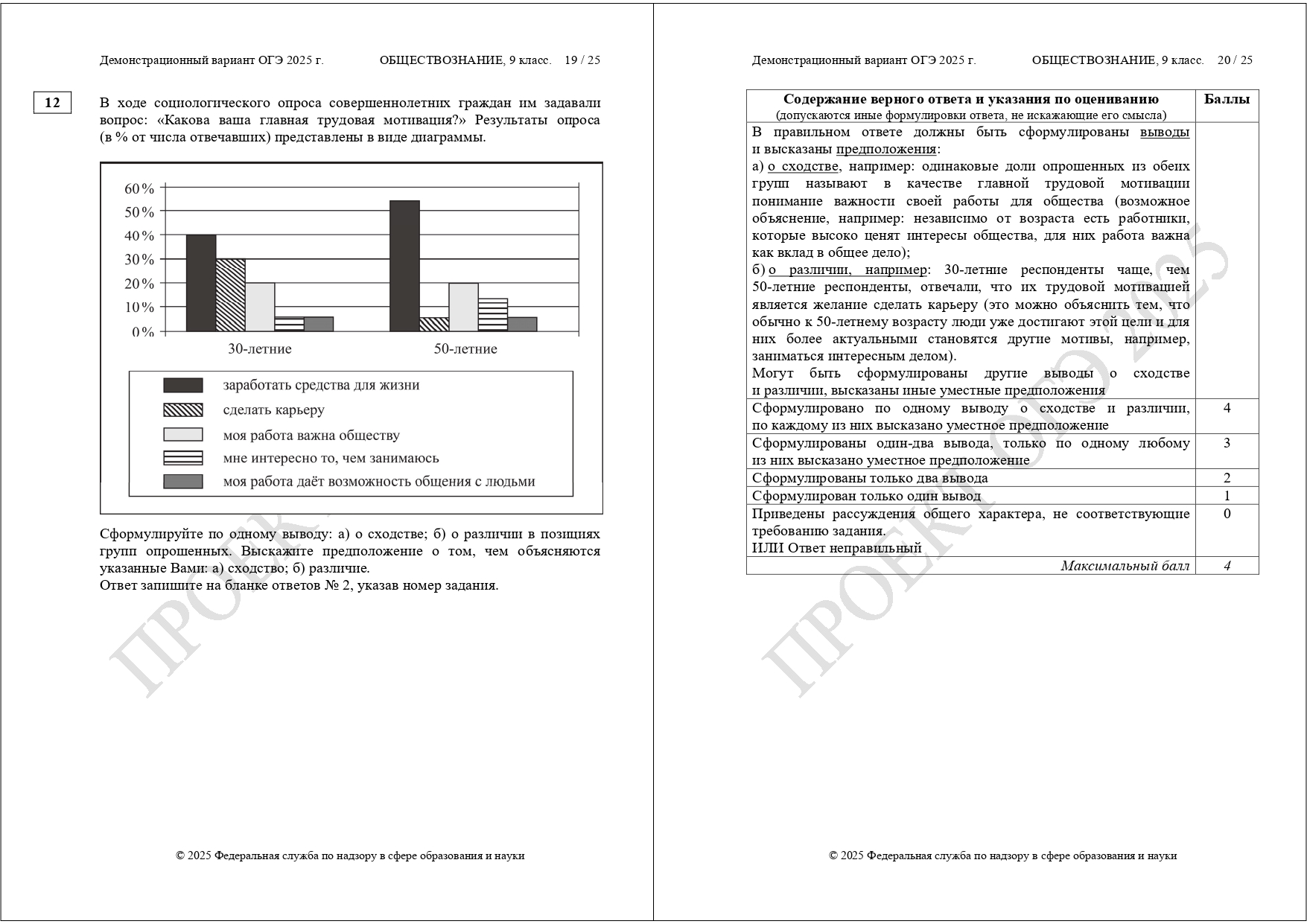 огэ обществознание 2025 демоверсия